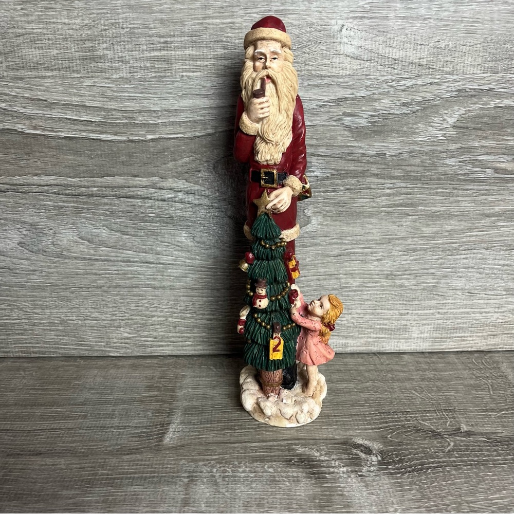 Santa with Children Figurine 10" The Import Collection - Vintage